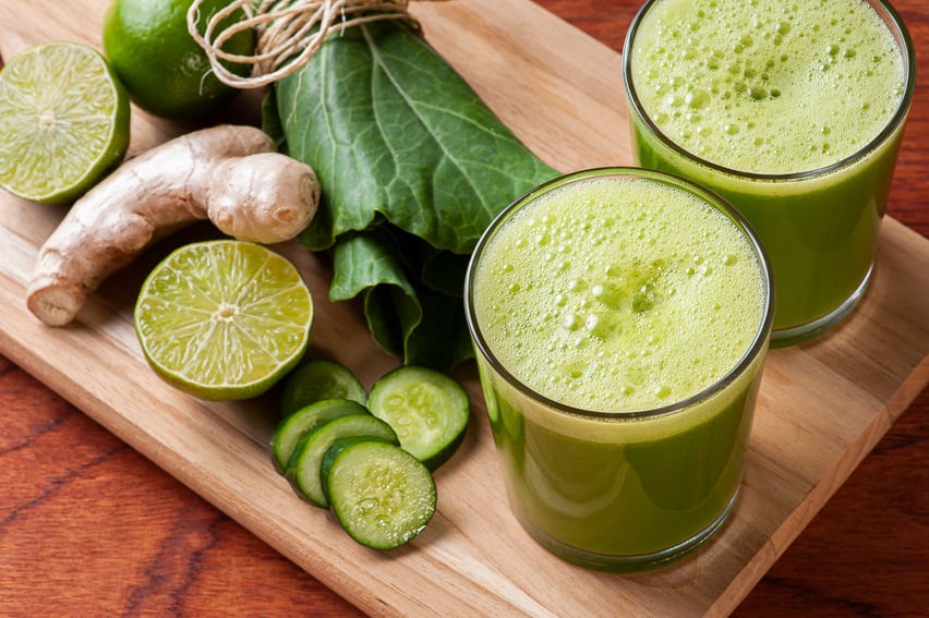 Green juice or fresh juice detox.
