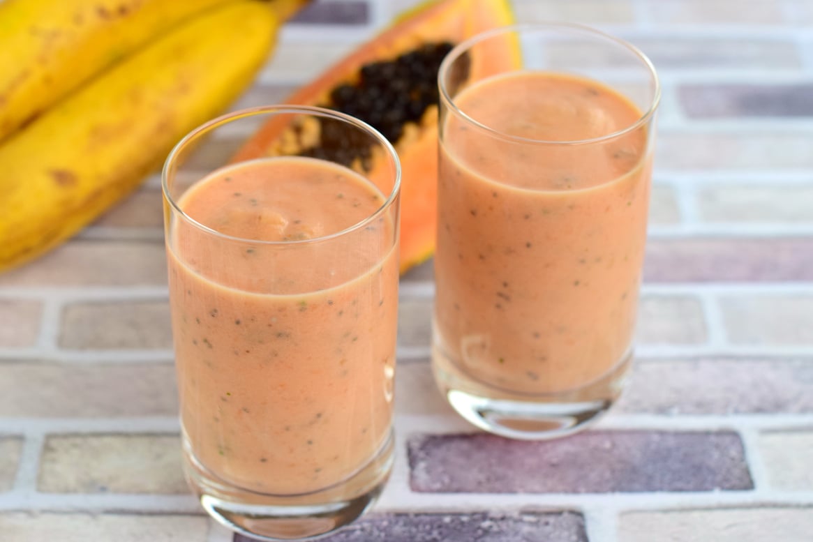 papaya banana smoothie